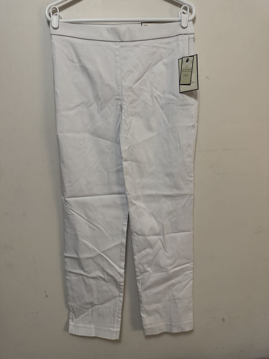 NEW White Pants Size M Dana Buchman – Tags On
