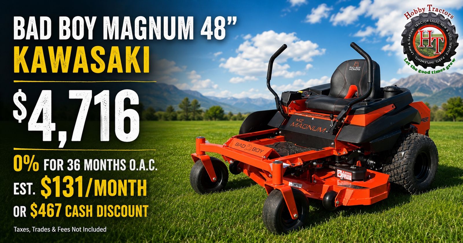 Bad Boy Magnum 48” Kawasaki