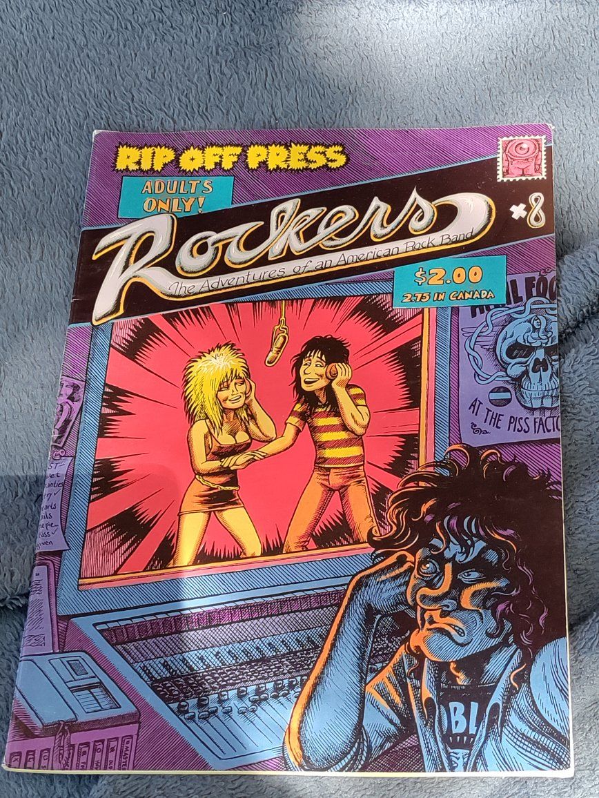 Rip Off Press Rockers #8 Comic Book - The Adventures of an American Rock Band, Adults Only
