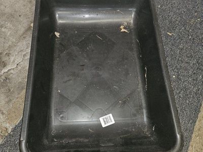 Black Plastic Utility Tray Mixing Tub