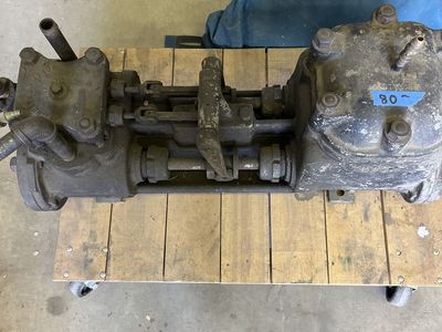 Air or steam driven water pump