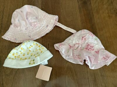 Set Of 3 New Baby Sun Hats $15 All