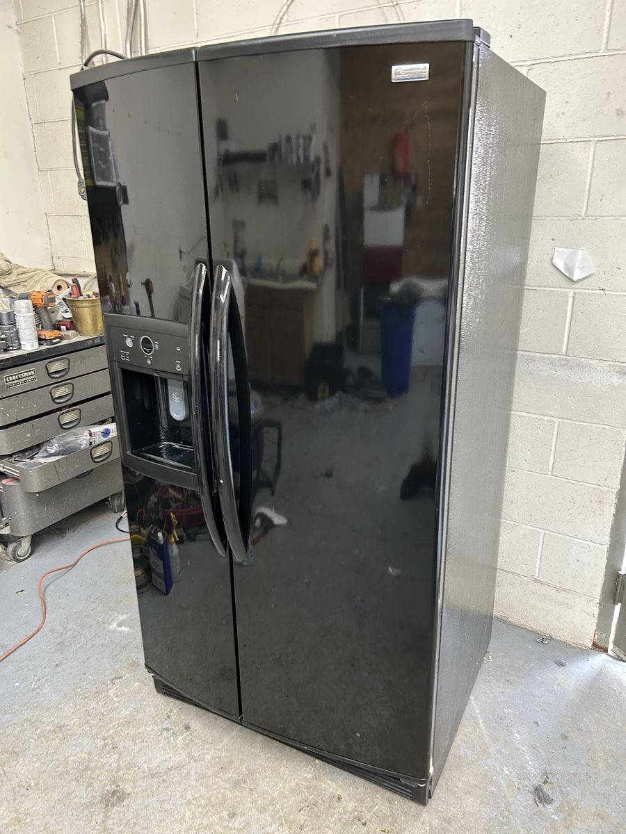 Kenmore elite black side by side fridge