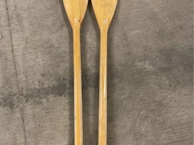 Pair of Wooden Canoe/Boat Paddles - Good Condition