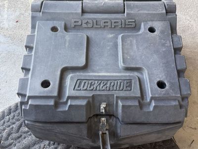 Polaris Lock & Ride Storage Box - Durable Black Cargo Container for ATV/UTV