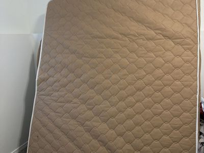 Free Used Mattress - Brown Quilted Top