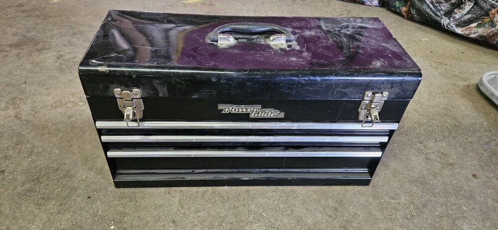 Toolbox full of various tools.