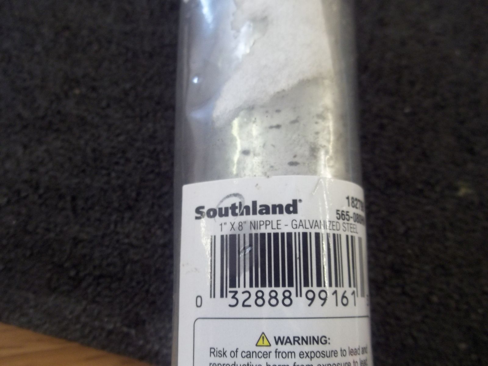 Southland 1" x 8" Galvanized Nipple