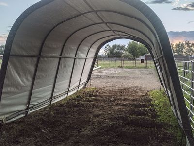 Shelter Logic Round Style Livestock or Garage Shelters