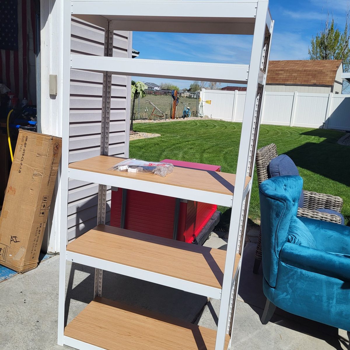 5 Tier Metal Adjustable Shelving Unit