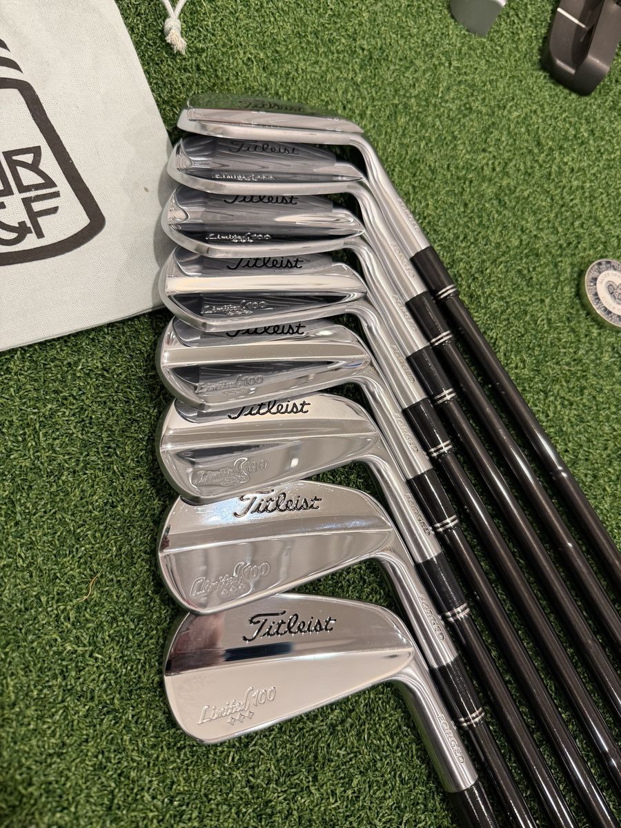 RARE Titleist Limited 100 Iron Set 3-PW Dynamic Gold X100 AMT Onyx