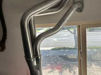 Big block Chevy BBC Ceramic coated long tube headers. collectors.