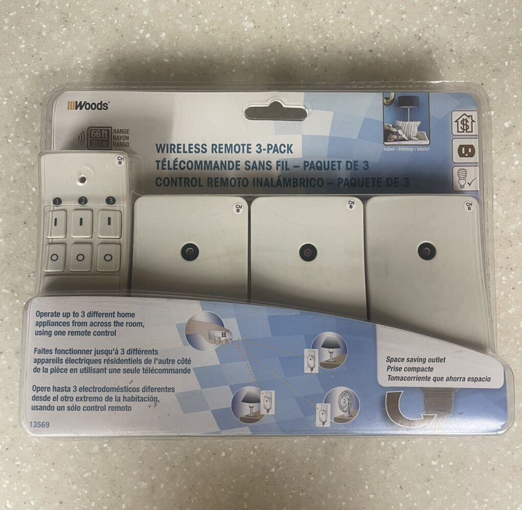 Wireless Remote Control 3- Pack