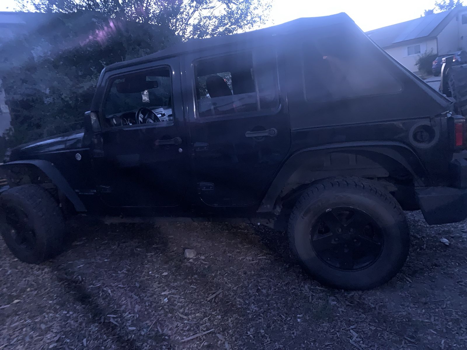 Jeep Wrangler part out Black