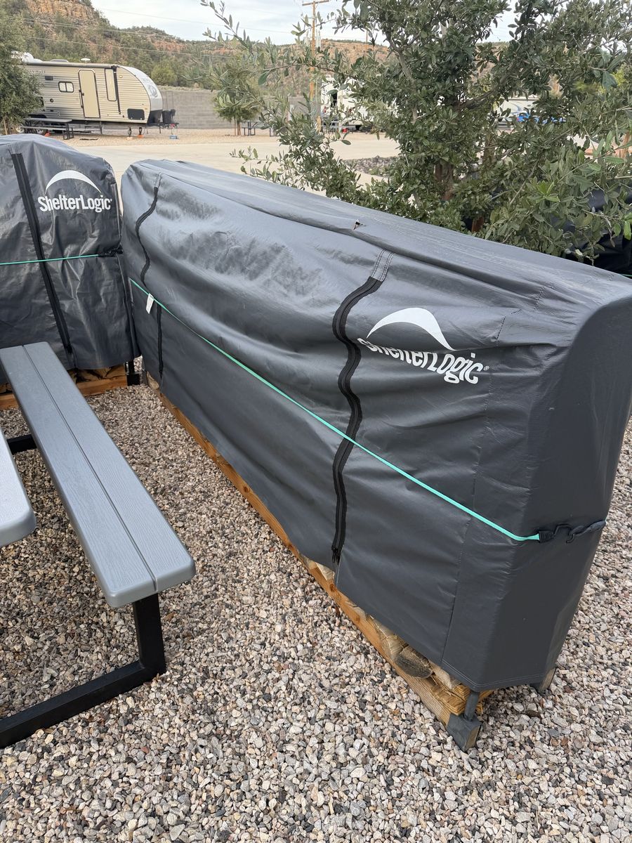 Firewood with ShelterLogic Stand and Cover - Approx 3 Cords Available