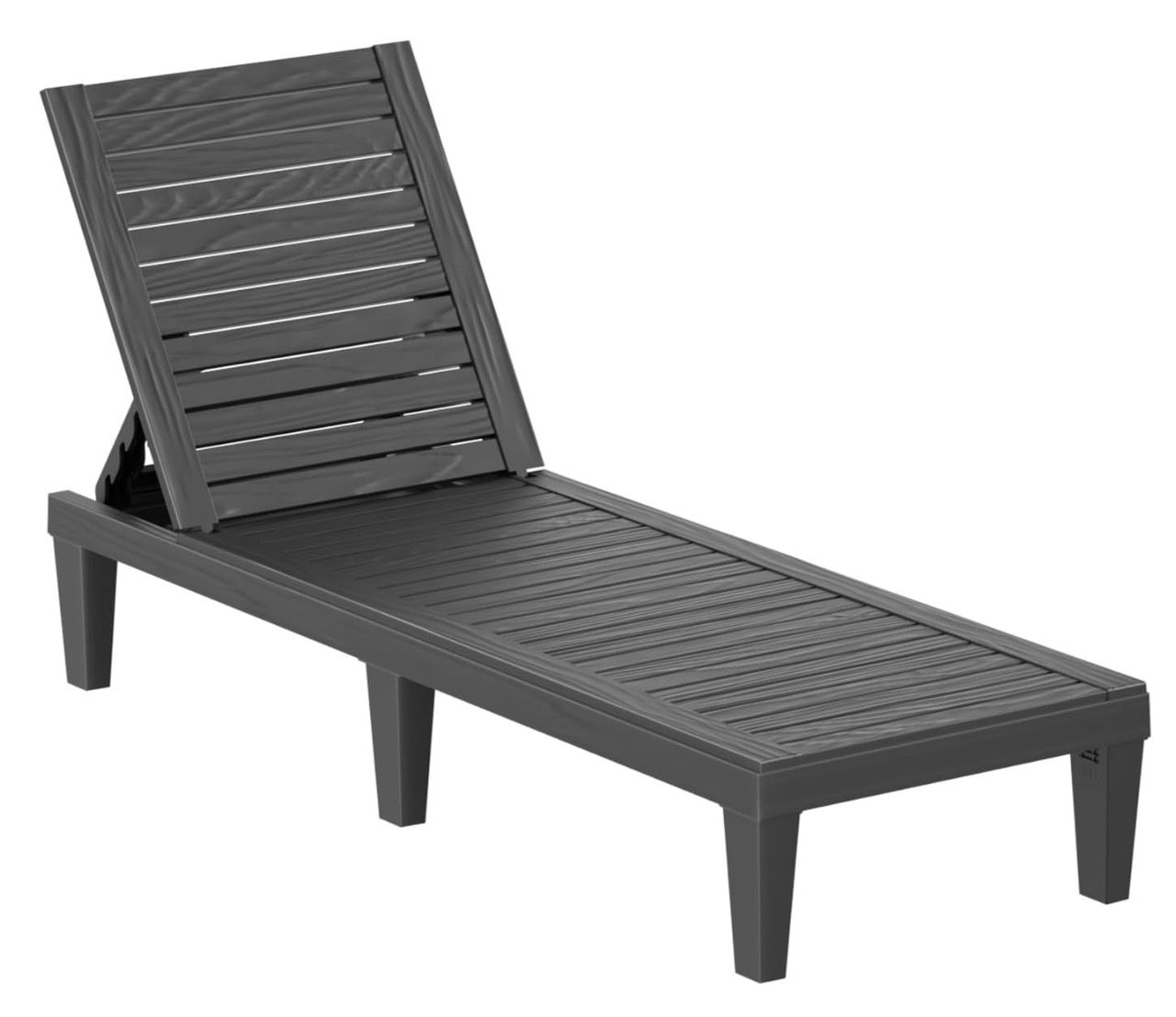 NEW Black PatioZen Outdoor Chaise Lounge Chair – Adjustable Waterproof