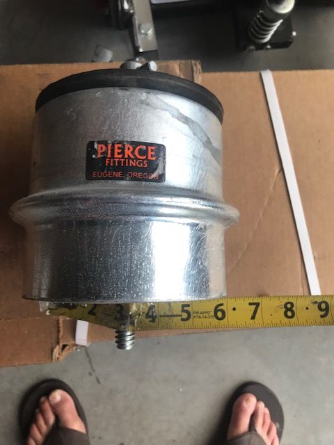 Pierce 6" weld on riser stub rink lock used in irrigation farm and golf clubs