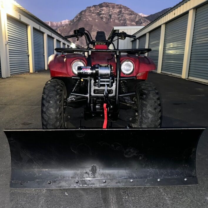 Yamaha Big Bear 400 4 X 4 Snow Plow And Winch