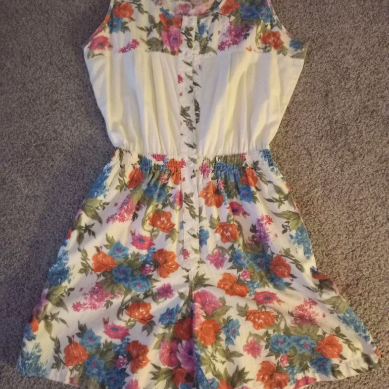 Floral Sleeveless Romper