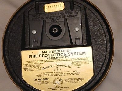 Vintage Masterguard Fire Protection System Model MG-50 FT Heat Actuated Alarm
