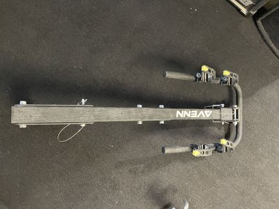 AVENN Hitch Mount 2-Bike Rack Carrier - Black Steel, Foldable Design