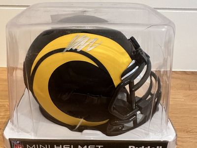 Riddell Los Angeles Rams Eclipse Alternate Mini Helmet Signed - NFL Collectible