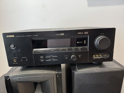 Yamaha receiver + 2 Klipsch speaker towers