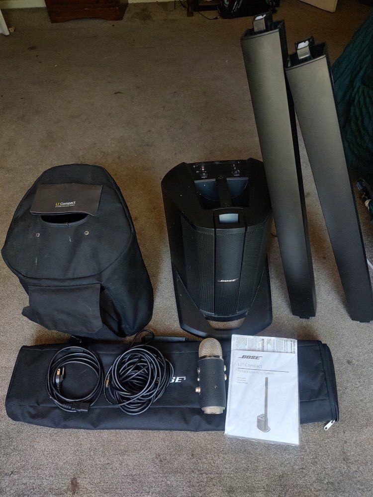 Bose L1 Compact Portable Line Array System PA Speaker with Microphone