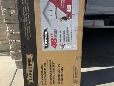 Lifetime 48-inch Backboard and Rim Combination