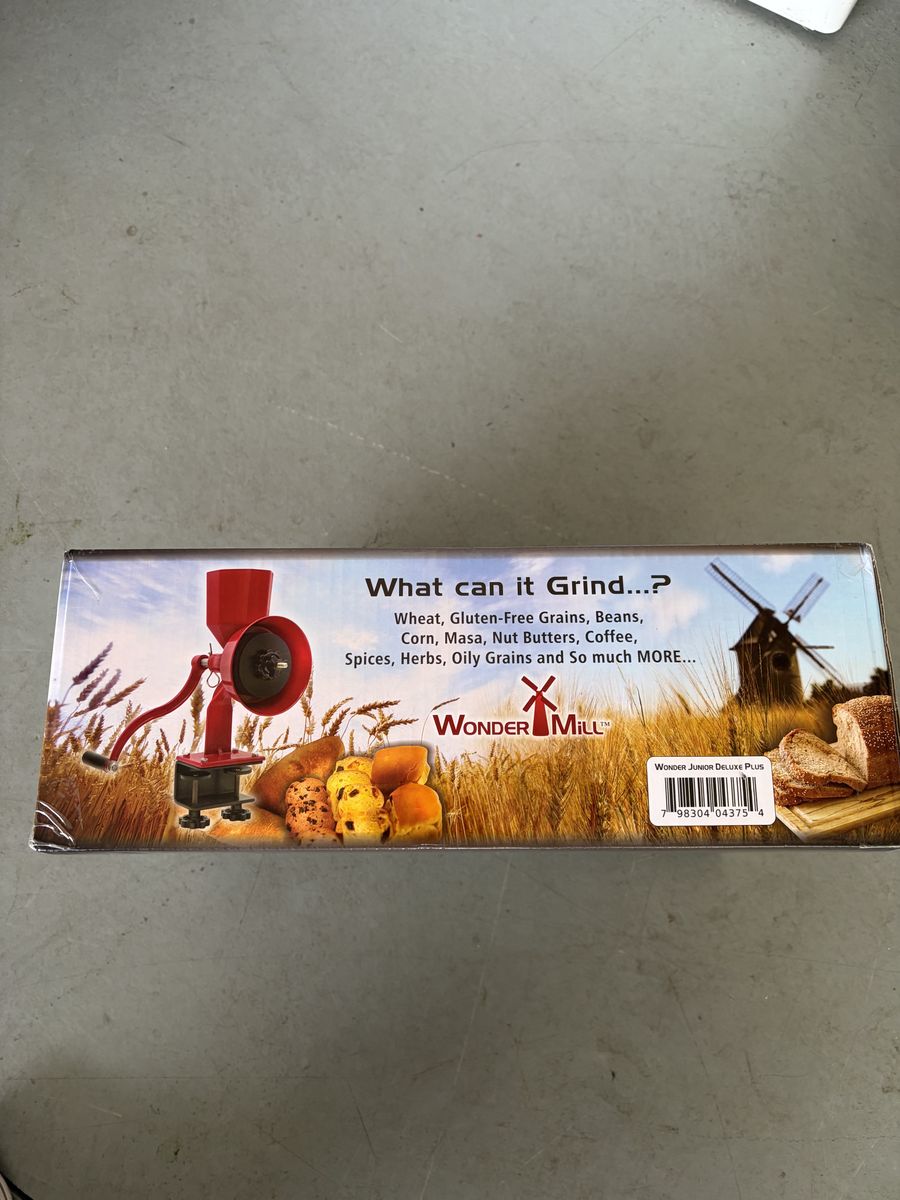 Wonder Mill hand grinder.
