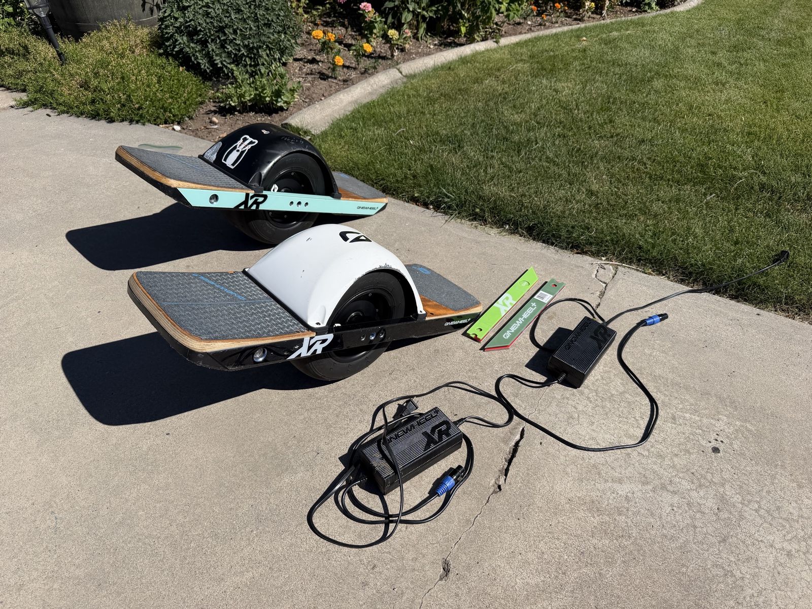 Onewheel XR Electric Boards (2) - Great Condition, Chargers & Extra Bumper Included