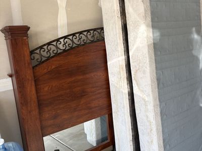 King size headboard and box springs