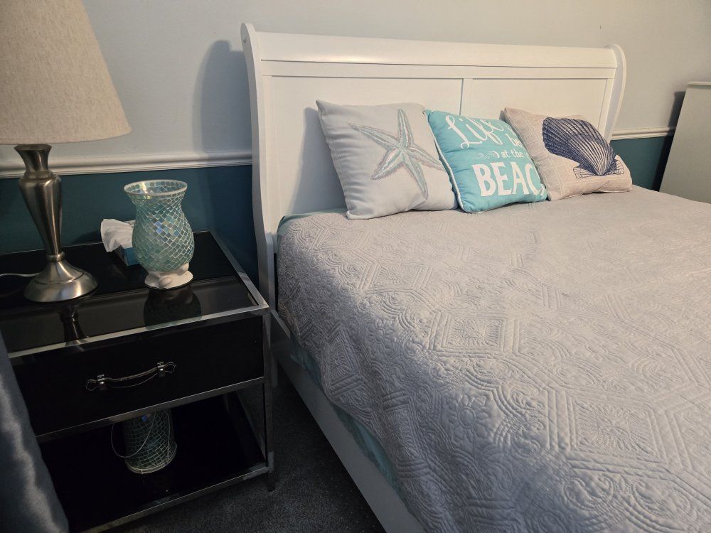 Queen-sized Bed Frame and Mattress