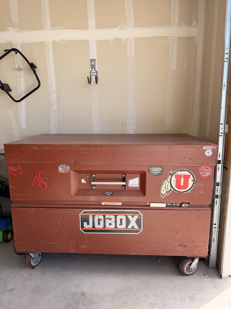 Jobox Tool Box - Job Site Box with Casters