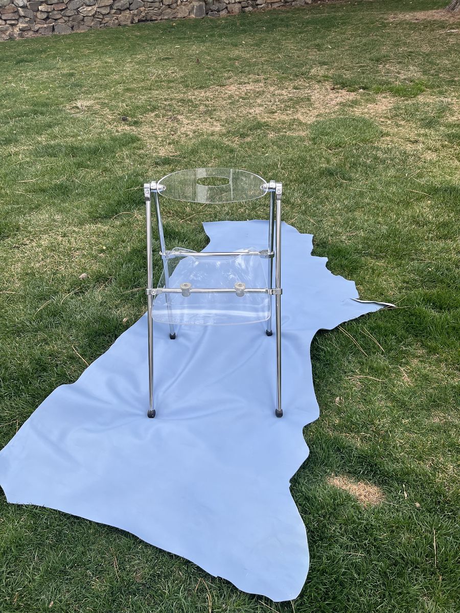 Acrylic Folding Chair w/ Chrome Base