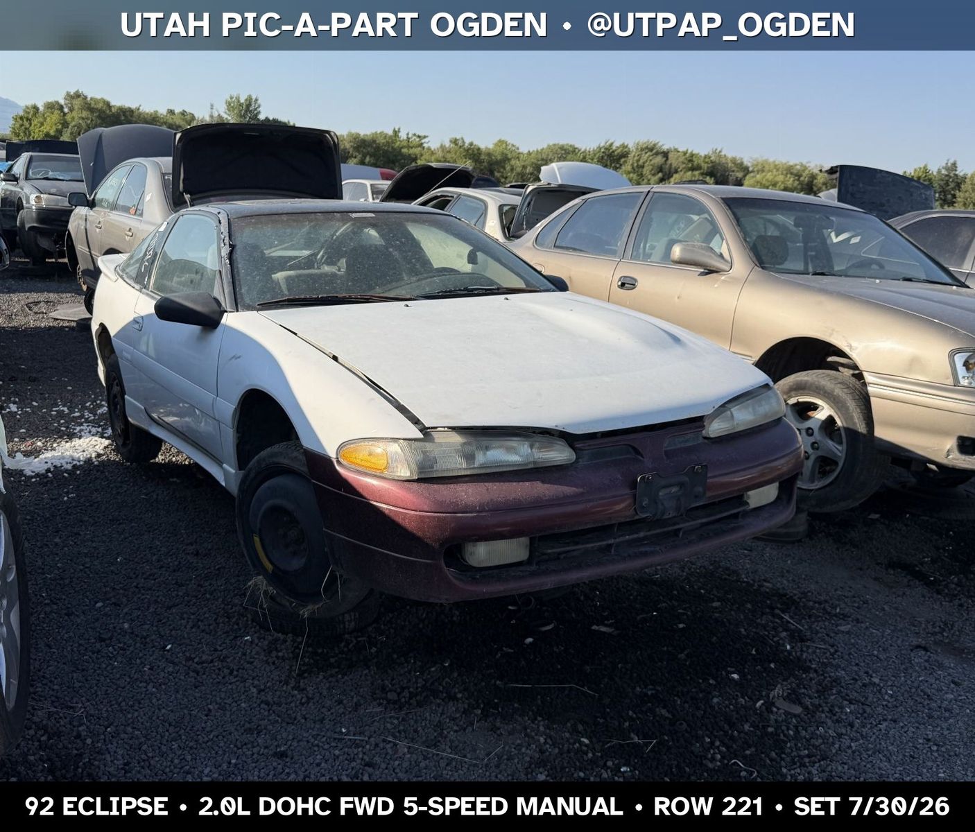 Just In! 1992 Mitsubishi Eclipse Parts - UTPAP Ogden
