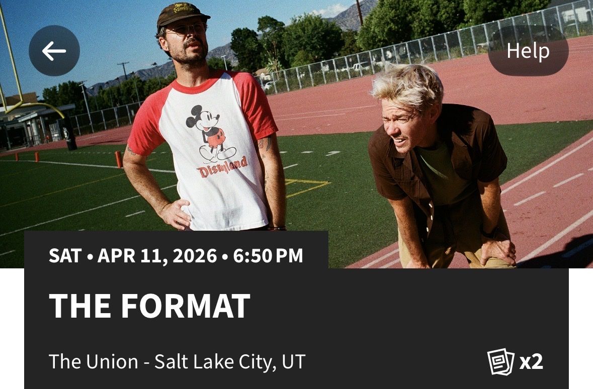 The Format Tickets on April 11th (2)