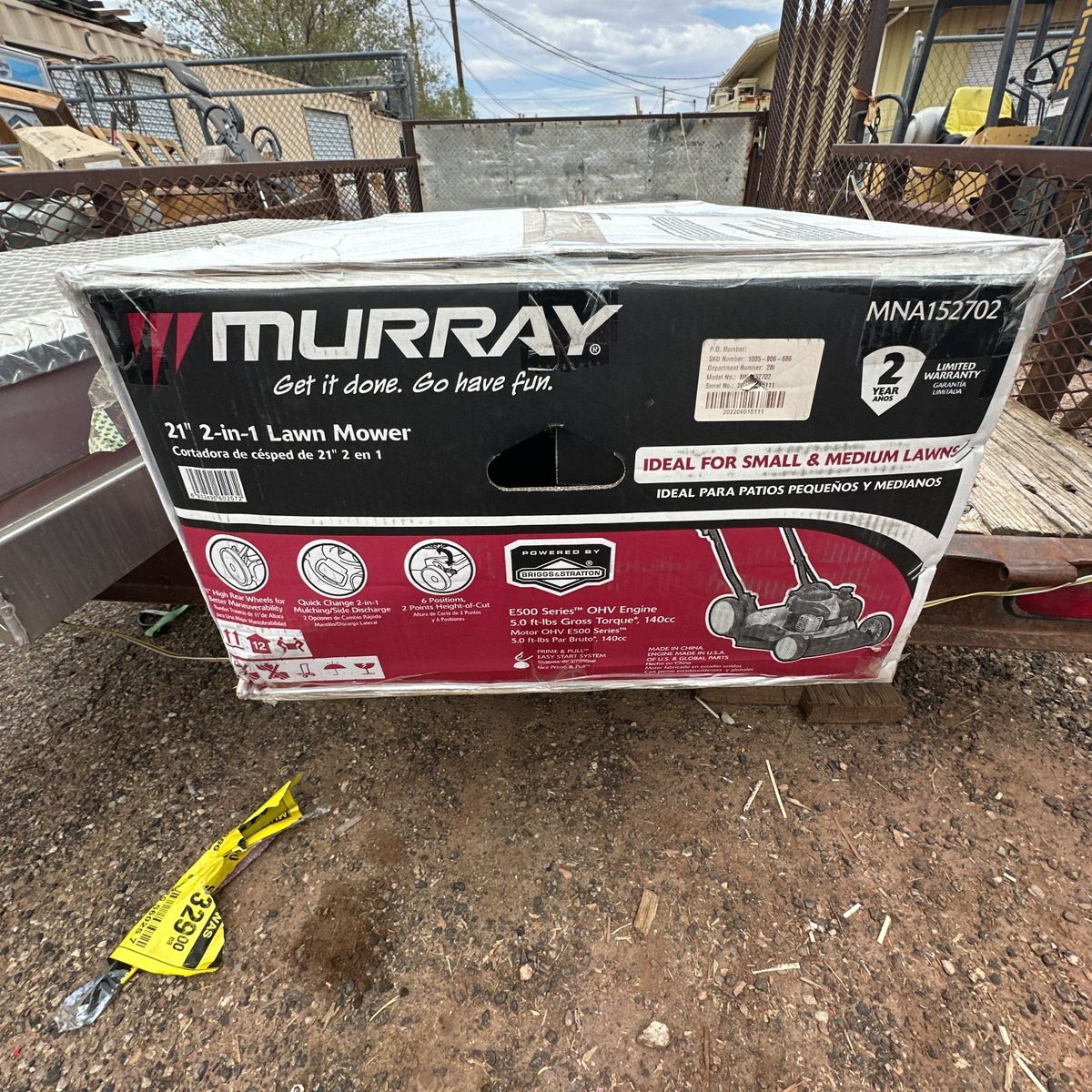 NEW IN BOX – Murray 21” Gas Push Lawn Mower – 140cc Engine 2 in Stock