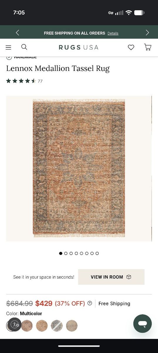 Lennox Medallion Tassel Rug