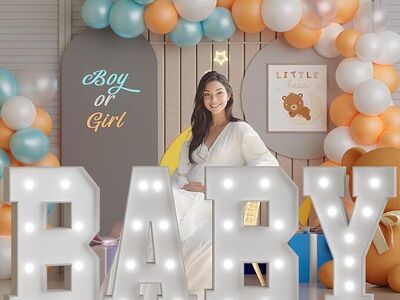 3 foot tall BABY with lights