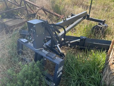 Skid steer grader attachment