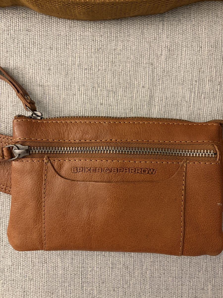 Leather cross body bag