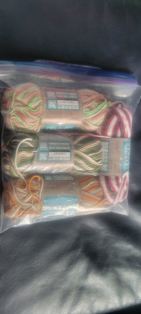 various yarn, crochet, knit, craft, supply