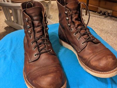 Red Wing Shoes Iron Ranger 8111 Amber Harness Leather Boots Men's US 8.5 E2