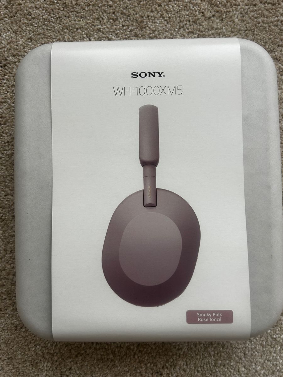 Sony WH-1000XM5 Wireless Noise-Cancelling Headphones - Smoky Pink (New)