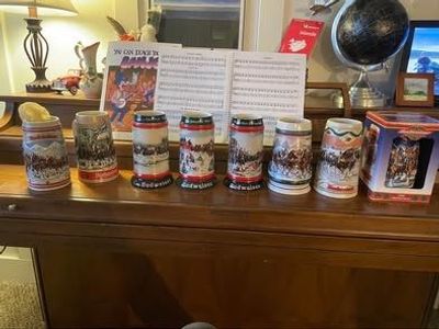 Set Of 8 Beer Steins