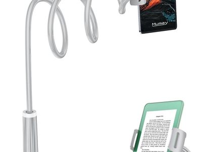 NEW Tablet Holder for Bed with 42" Flexible Gooseneck Arm & 360° Rotating Base Compatible with iPad Pro Air Mini