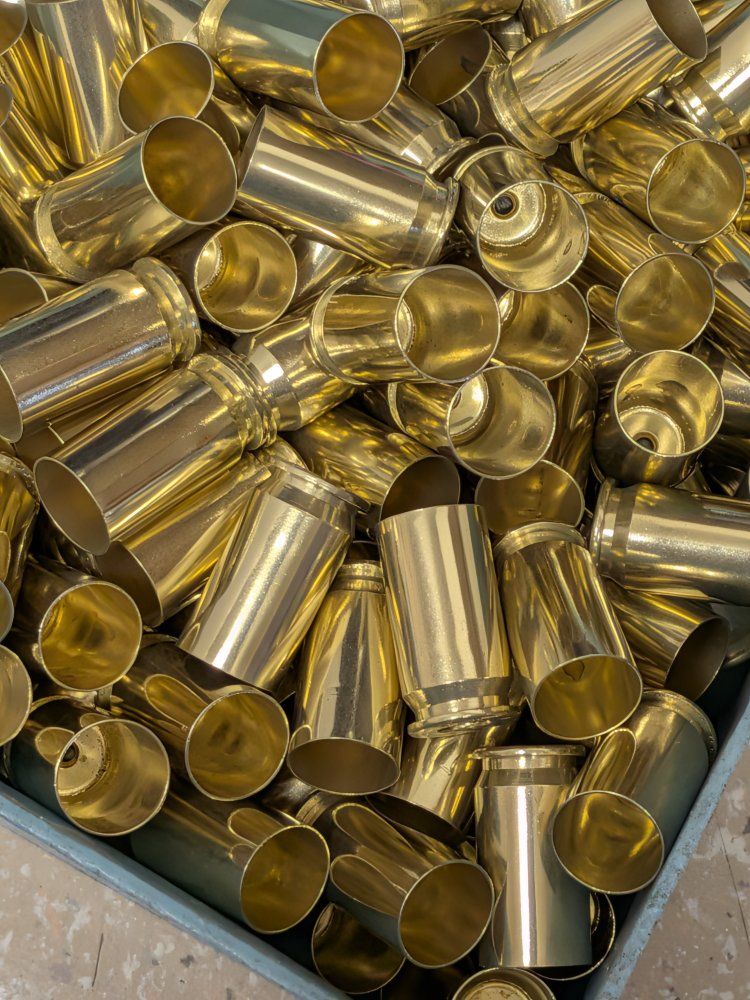 .45 ACP brass, 100rd bags, matched headstamps