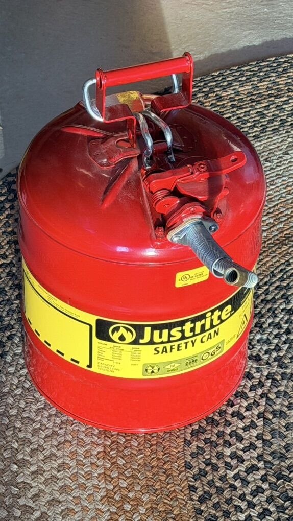 Justrite 5 Gallon Safety Gas Can
