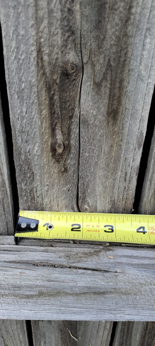 Weathered old cedar fence slats